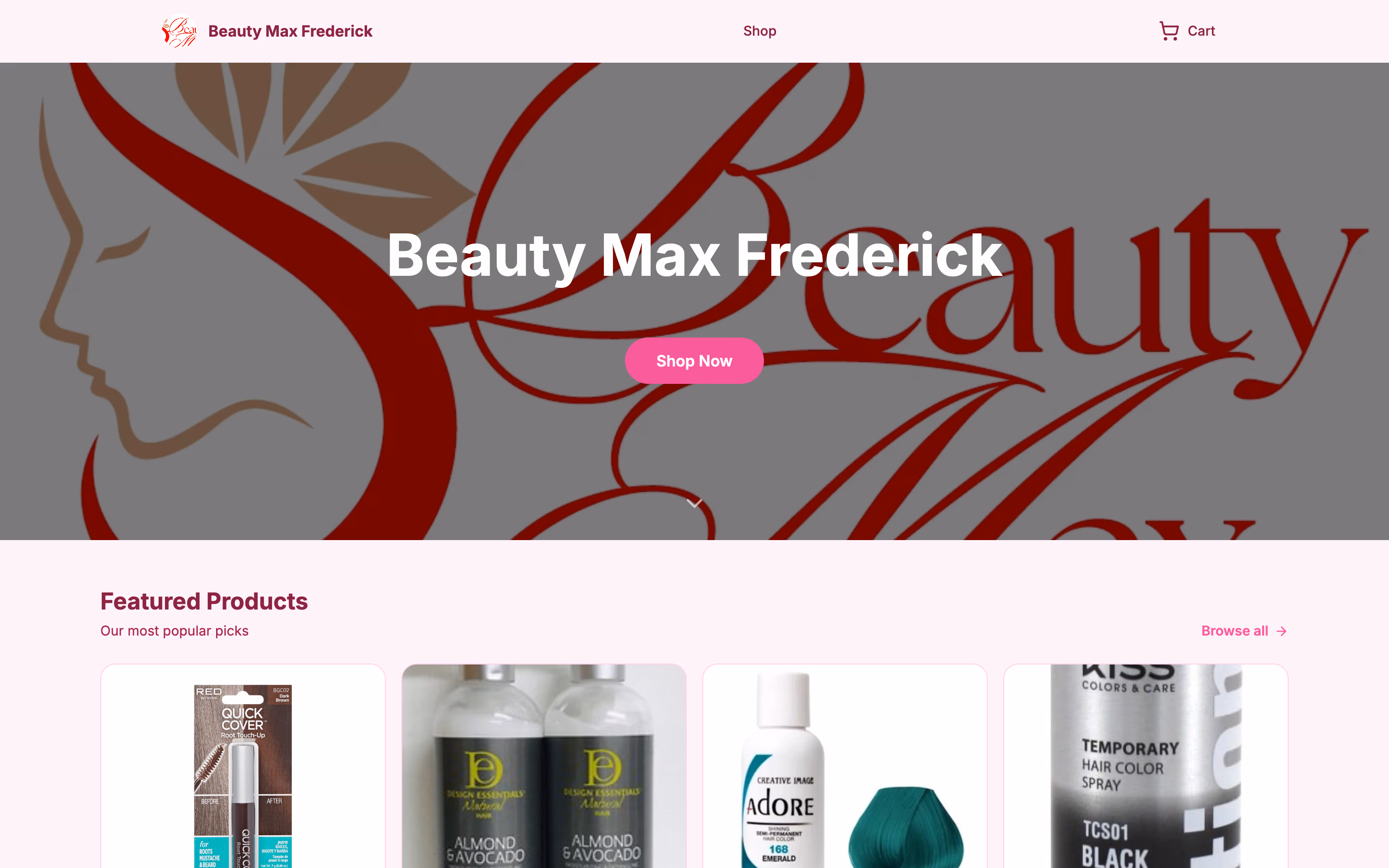 The Beauty Max Frederick storefront