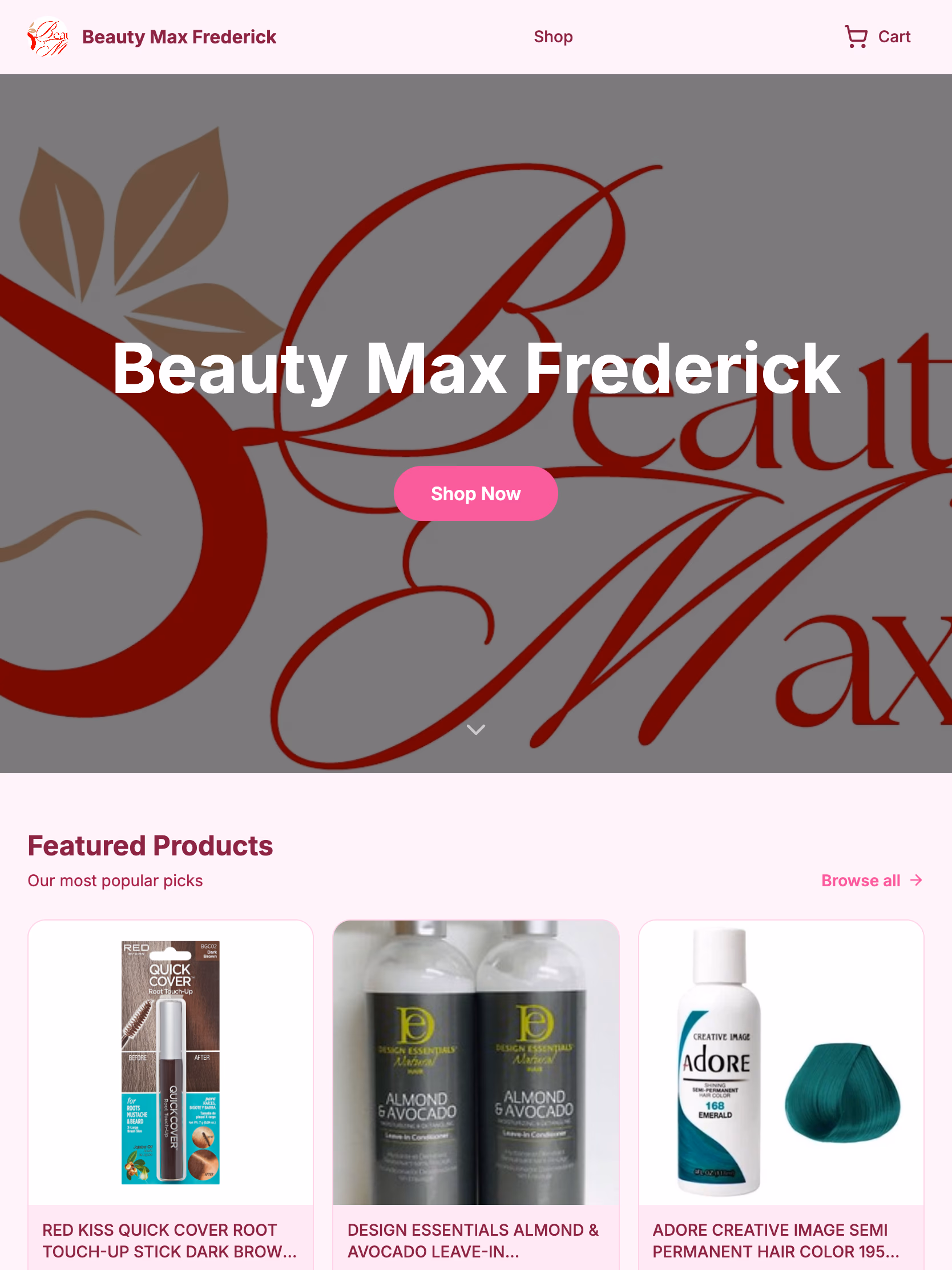 Beauty Max Frederick on a tablet