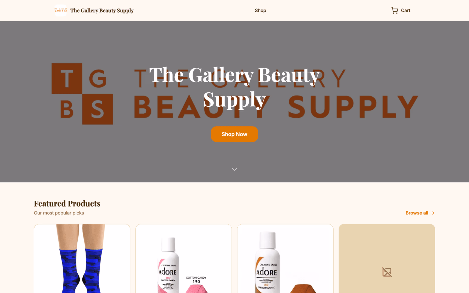 The The Gallery Beauty Supply storefront