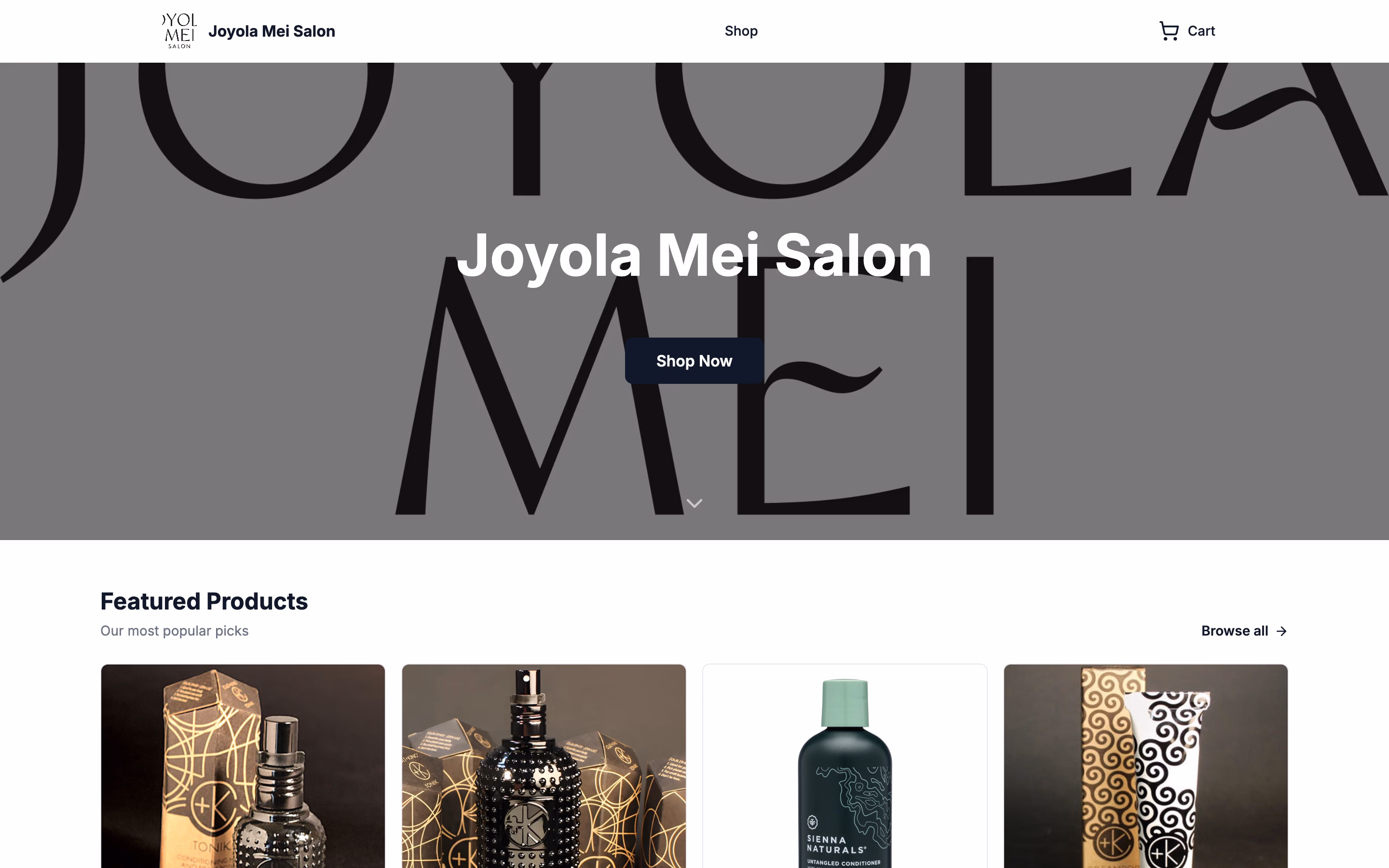 The Joyola Mei Salon storefront