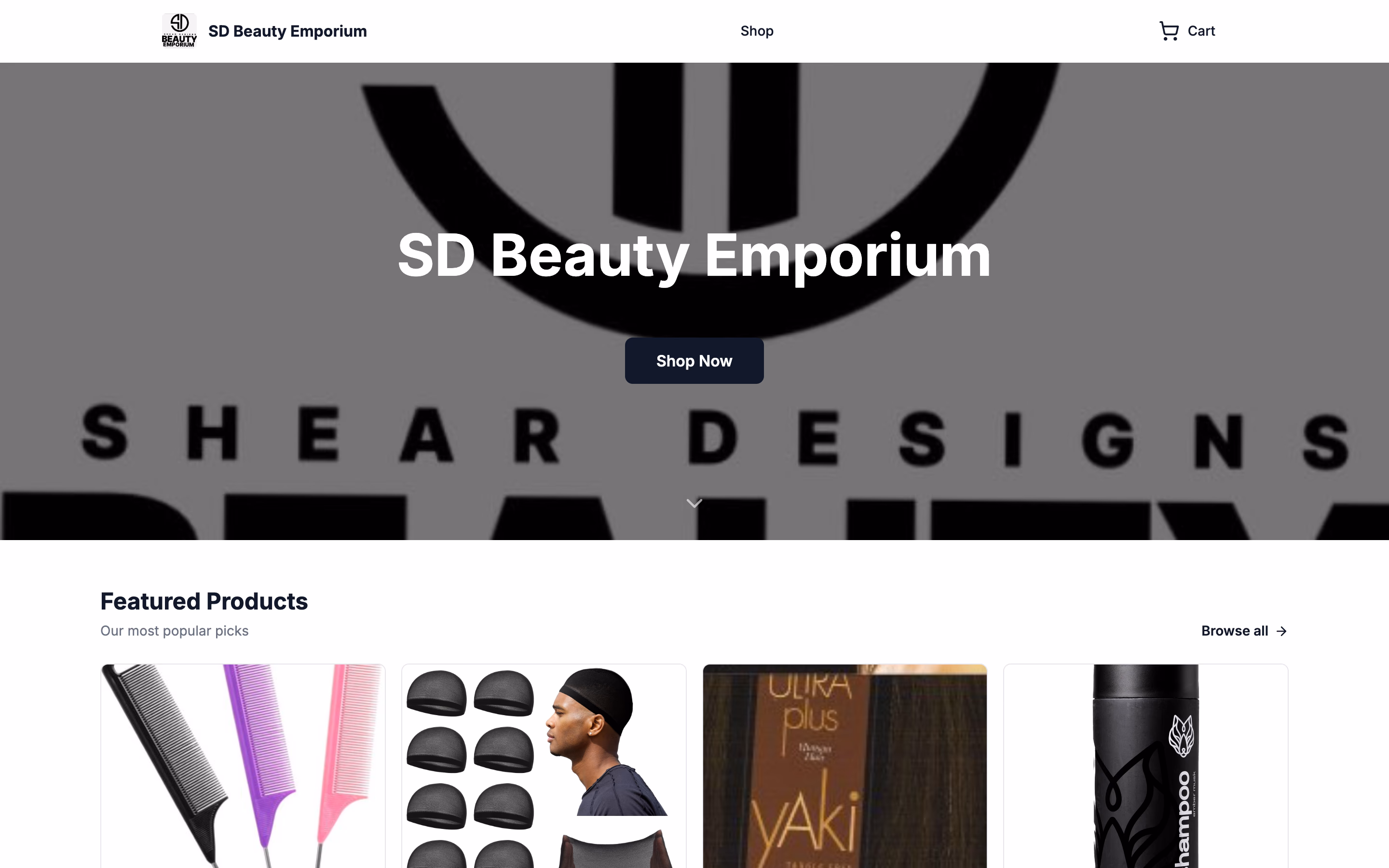 The SD Beauty Emporium storefront
